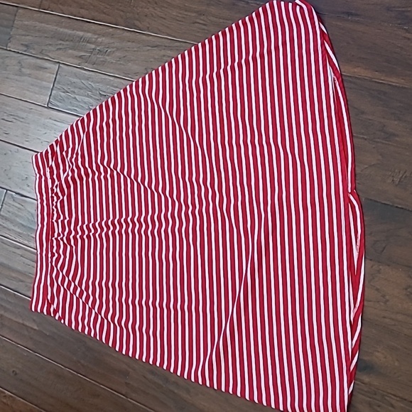 Kim Rogers Dresses & Skirts - Kim Rogers Red & White Striped Maxi Skirt size XL
